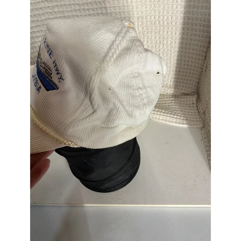 Nautical Mens Unbranded Alaska Marine Hwy MV Columbia Hat OS White